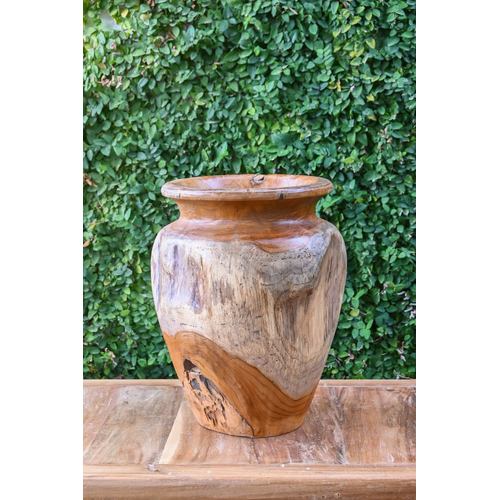 JARRON TECA 34X34X40 NATURAL