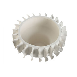 CENTRO MESA CERAMICA 22X22X14 ONDAS ARTESANAL