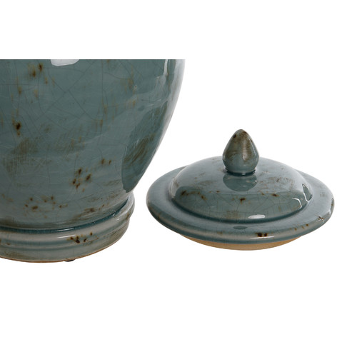 TIBOR CERAMICA VIDRIADA 23X23X30 TURQUESA