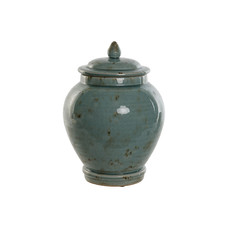 TIBOR CERAMICA VIDRIADA 23X23X30 TURQUESA