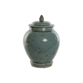 TIBOR CERAMICA VIDRIADA 23X23X30 TURQUESA