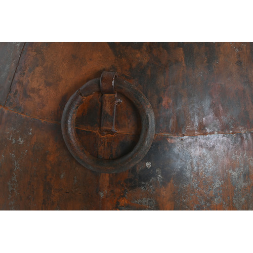 ANFORA HIERRO 80X80X86 PATINADO ACABADO OXIDO