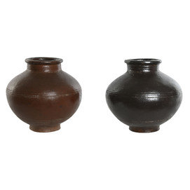 VASIJA CERAMICA VIDRIADA 40X40X30 2 SURTIDAS