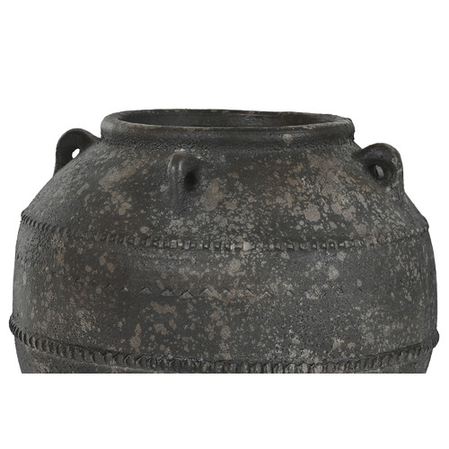 ANFORA CERAMICA 45X45X40 ENVEJECIDO MARRON