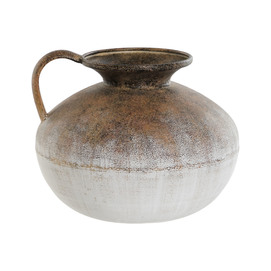 JARRON METAL 25X25X39 BICOLOR