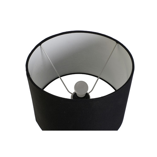 LAMPARA SOBREMESA HIERRO POLIESTER 30X30X53