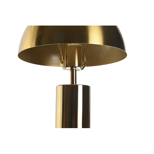 LAMPARA SOBREMESA METAL 24X24X46 SETA DORADO