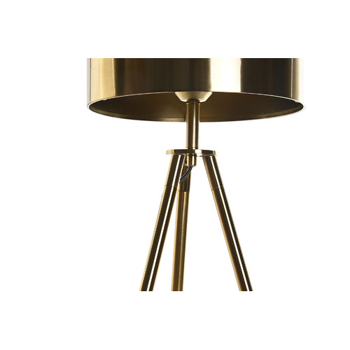 LAMPARA SOBREMESA METAL 25X25X60 DORADO