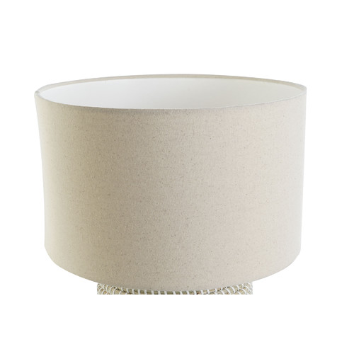 LAMPARA SOBREMESA SEAGRASS LINO 38X38X47 BLANCO