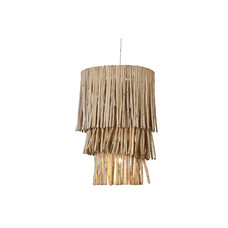 LAMPARA TECHO EUCALIPTO 50X50X90 TRONCOS NATURAL