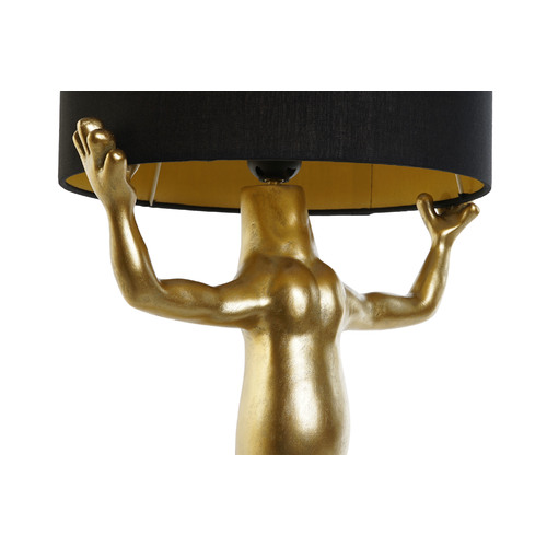 LAMPARA SOBREMESA RESINA ALGODON 31X28X50 LAGARTO