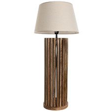 BASE LAMPARA MANGO 23X23X72 SIN PANTALLA NATURAL