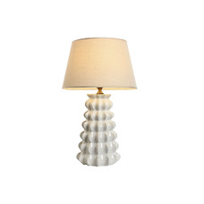 LAMPARA SOBREMESA PORCELANA ALGODON 40X40X65 LAMPARA SOBREMESA PORCELANA ALGODON 40X40X65