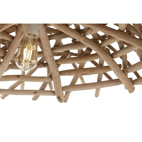 LAMPARA TECHO EUCALIPTO 100X100X18 NATURAL