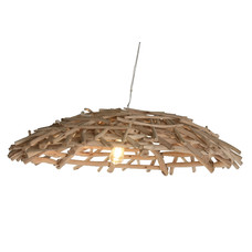 LAMPARA TECHO EUCALIPTO 100X100X18 NATURAL