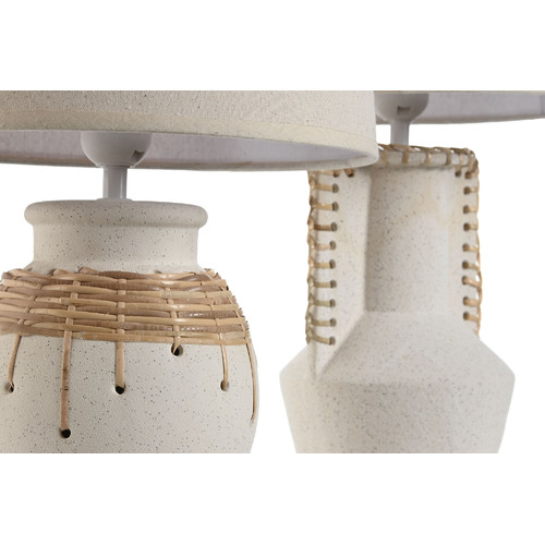 LAMPARA SOBREMESA CERAMICA 28X28X47 ASA 2 SURT.