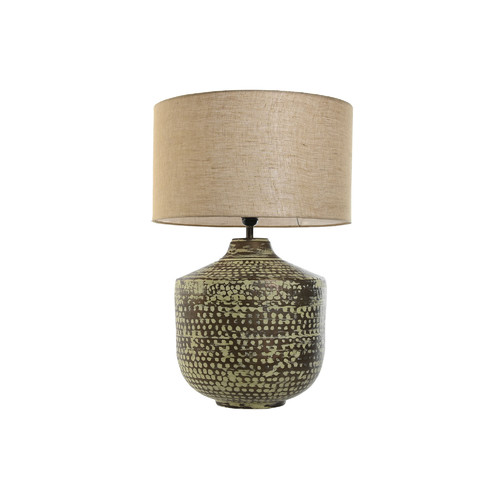 LAMPARA SOBREMESA ALUMINIO 42X42X63 PATINADO COBRE