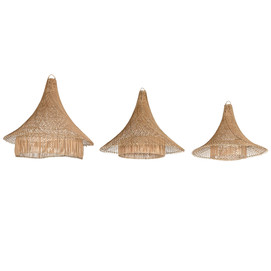 PANTALLA SET 3 RATAN 80X80X75 NATURAL