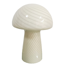 LAMPARA SOBREMESA CRISTAL 25X25X32 SETA BEIGE