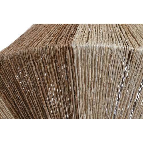 PANTALLA YUTE METAL 38X38X36 NATURAL