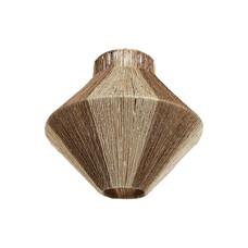 PANTALLA YUTE METAL 38X38X36 NATURAL