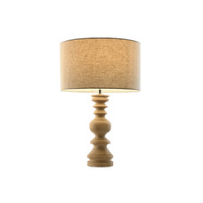 LAMPARA SOBREMESA MANGO ALGODON 40X40X60 NATURAL