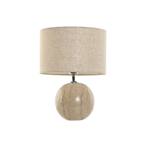 LAMPARA SOBREMESA MARMOL ALGODON 30X30X40,5