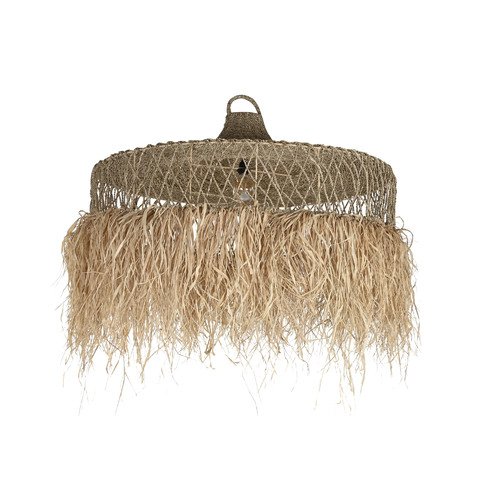 LAMPARA TECHO FIBRAS NATURALES 120X120X70