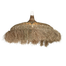 LAMPARA TECHO FIBRAS NATURALES 100X100X50