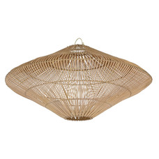 PANTALLA BAMBU 80X80X40 HECHO A MANO NATURAL