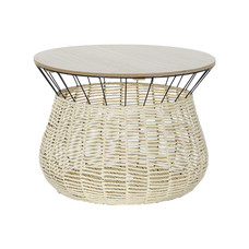 MESA CENTRO MDF HIERRO 54X54X40 NEGRO