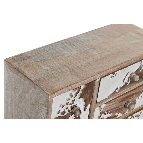 JOYERO MANGO 30,5X12X27 MAPAMUNDI MARRON