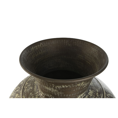 TINAJA ALUMINIO 60X60X74 PATINADO VERDE