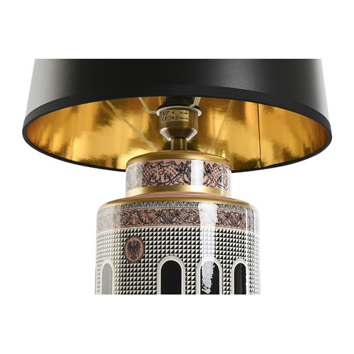 LAMPARA SOBREMESA PORCELANA 40X40X67,5 PUERTAS