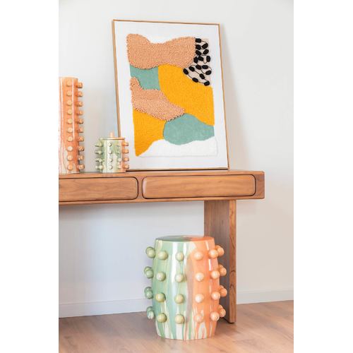 MESITA AUXILIAR GRES 40X40X46 MULTICOLOR