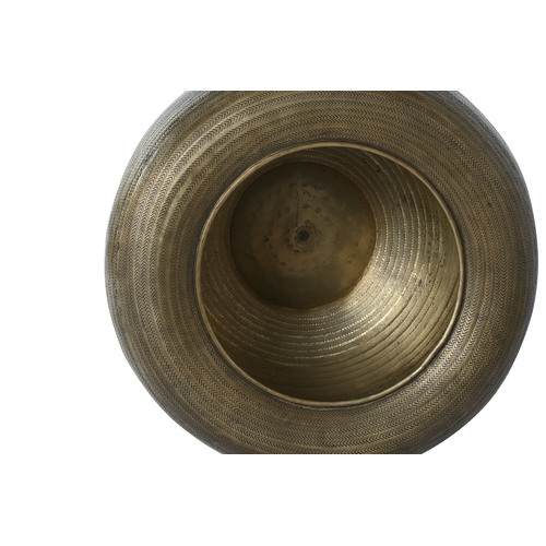 MACETERO SET 2 ALUMINIO 64X64X47 PATINADO DORADO