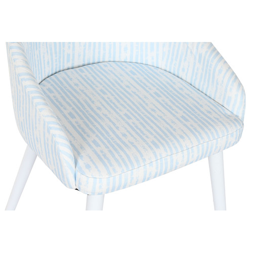 SILLA POLIESTER METAL 53X57X79 RAYAS AZUL