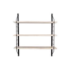 ESTANTERIA MDF HIERRO 60X14X65,5 4,00 PARED NEGRO