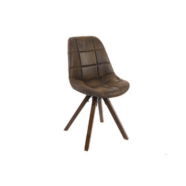 SILLA POLIESTER MADERA 47X55X85 NATURAL MARRON