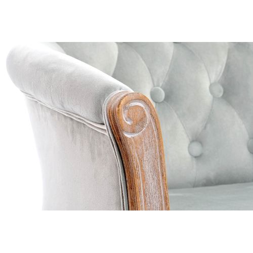 BUTACA POLIESTER RUBBERWOOD 62X58X69 GRIS