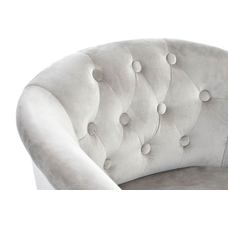 BUTACA POLIESTER RUBBERWOOD 62X62X69 GRIS CLARO