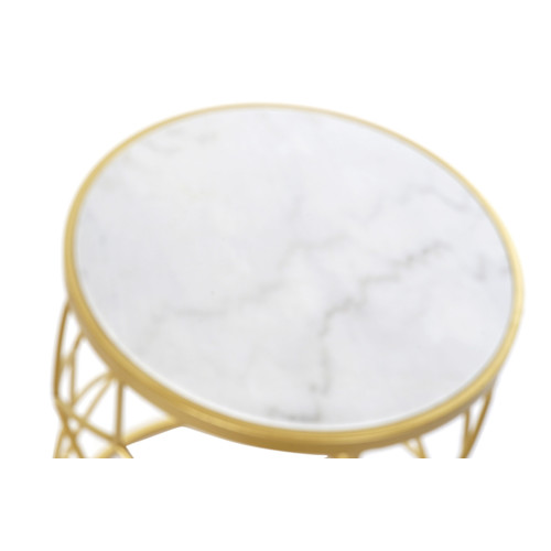 MESITA AUXILIAR SET 2 METAL 46X46X57 GEOMETRICO