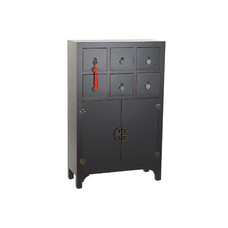 CAJONERA ABETO MDF 63X27X101 20,00 ORIENTAL NEGRO