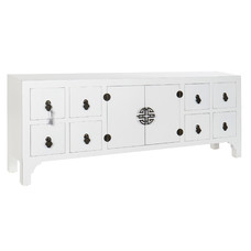 MUEBLE TV ABETO MDF 130X24X51 ORIENTAL BLANCO