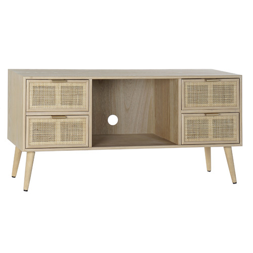 MUEBLE TV PAULOWNIA MDF 120X42X60 REJILLA NATURAL