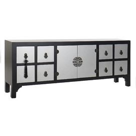 MUEBLE TV ABETO MDF 130X24X51 ORIENTAL NEGRO