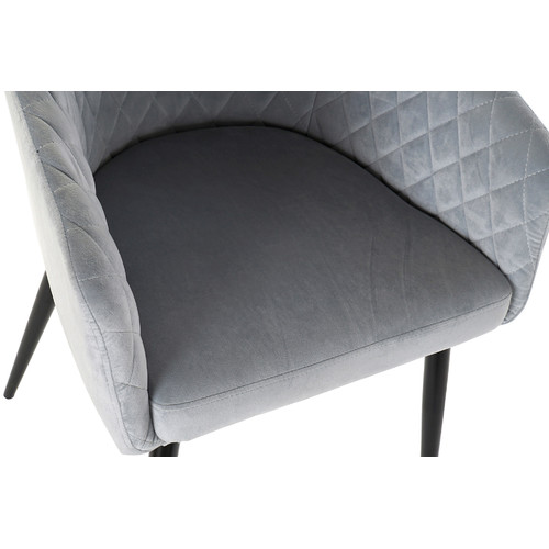 SILLA POLIESTER METAL 56X60X90 TERCIOPELO