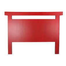 CABECERO CAMA ABETO MDF 160X4X120 ROJO