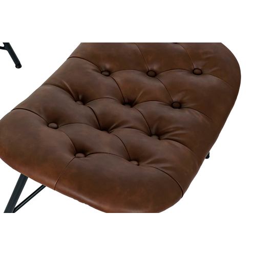 BUTACA SET 2 PU METAL 69X83X85 41 63X42X42,5