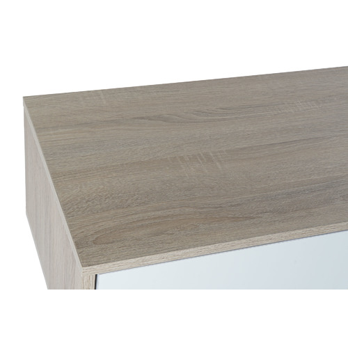 MUEBLE TV MDF METAL 160X40X50 DESMONTADO BLANCO